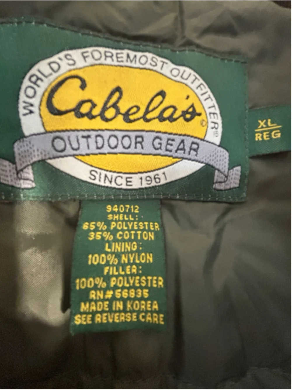 Cabelas Waterfowl Hunting Jacket Mens XL Duck Camo Hooded Field Coat Vintage